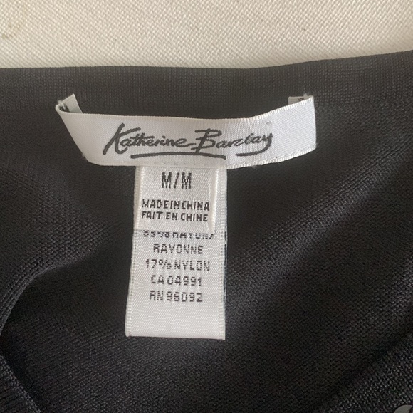 Black Katherine Barclay Dressy Tank Top, with Sequin Embellishment. - Picture 3 of 4